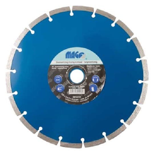 Magg disco diamantato segmentato 230x22,2 mm cemento