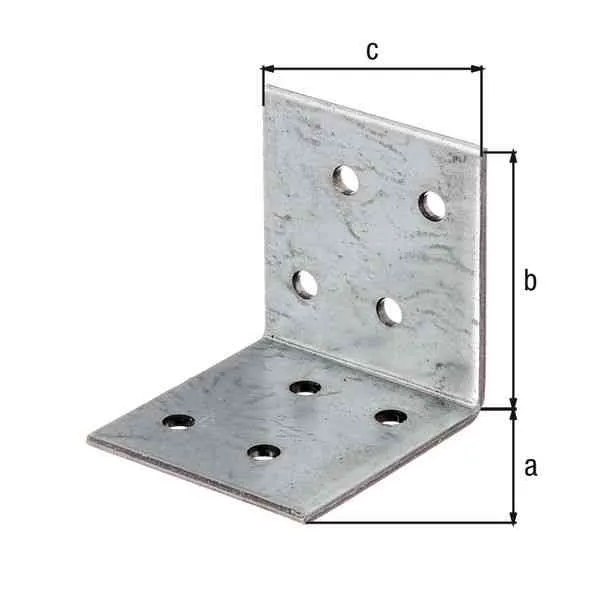 GAH Alberts staffa angolare 40x40x40 mm acciaio zincato