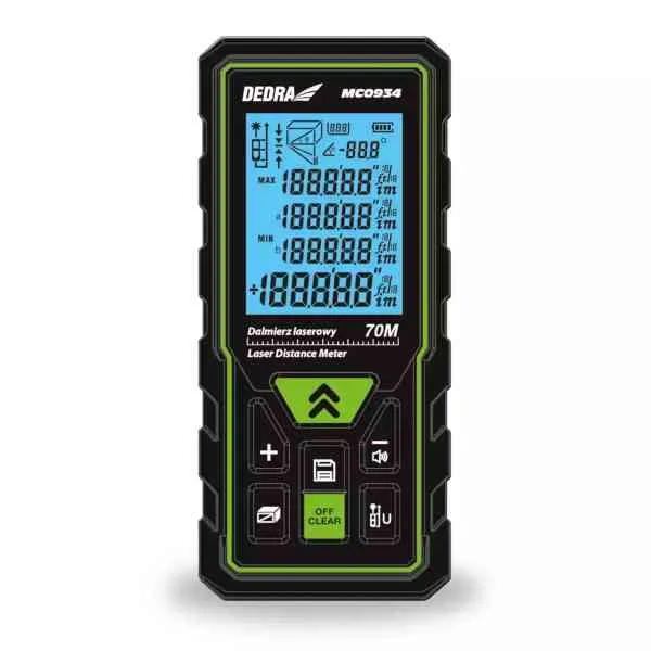 Dedra MC0934 misuratore laser 70 m precisione 2 mm