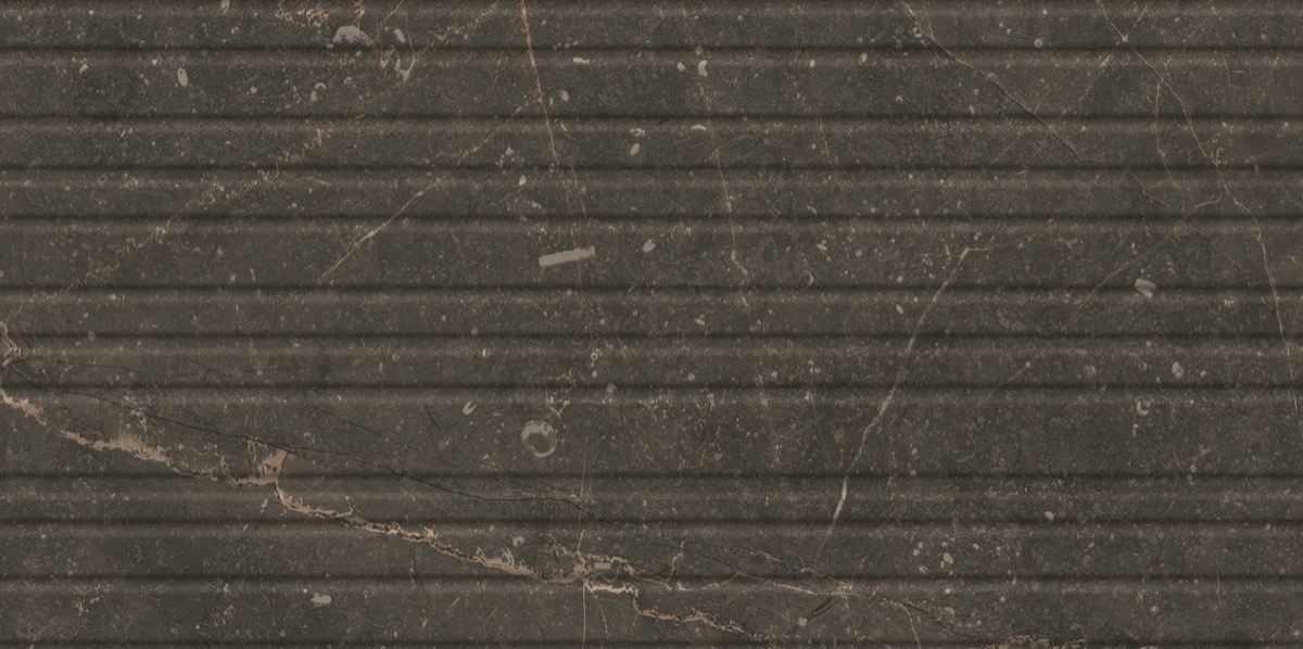 Recer Bluenza Ripple Ebony piastrella 30x60R naturale nera