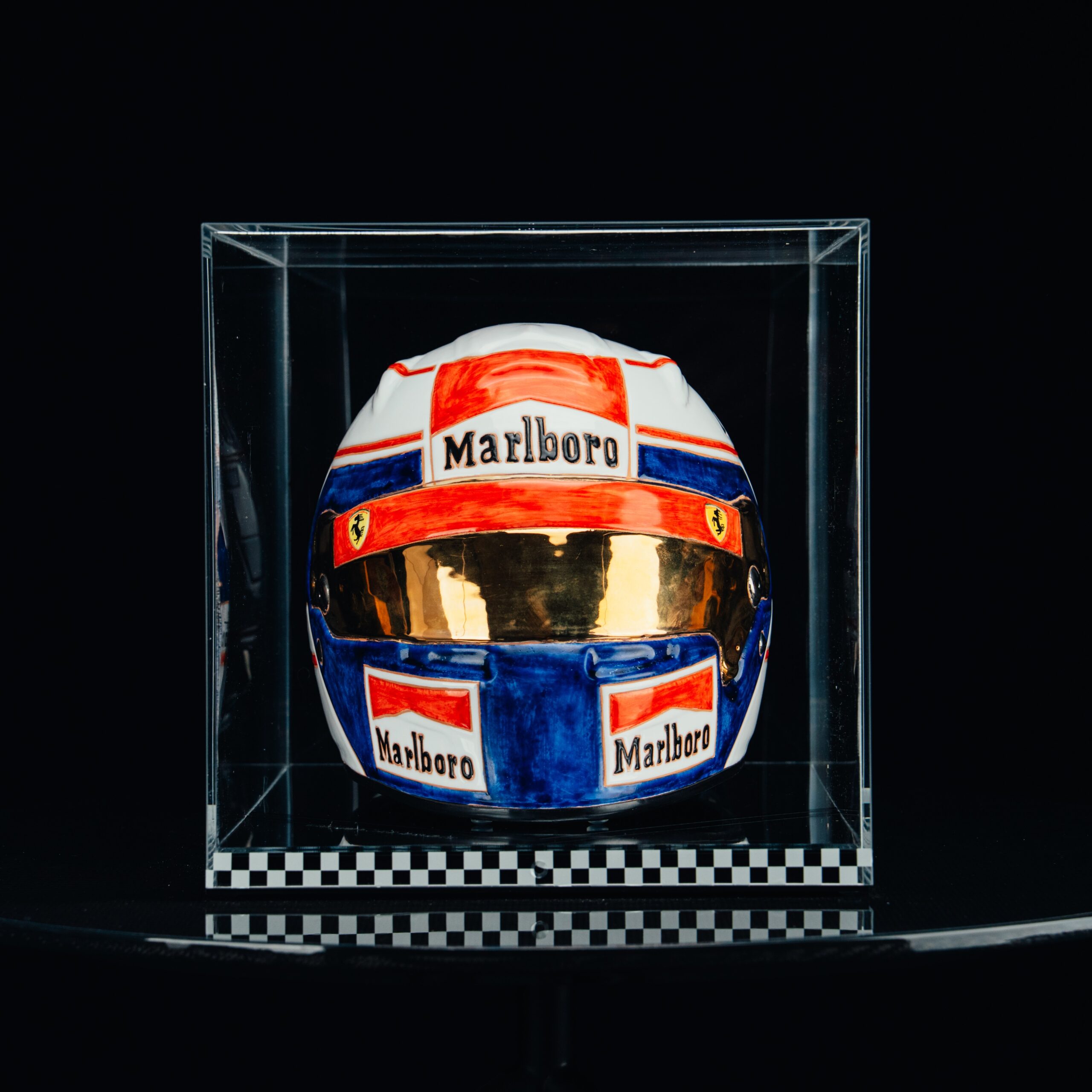 Cerasarda Art Helmets Helm APR casco ceramica Alain Prost pezzo unico