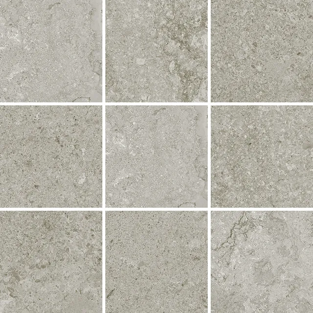Recer Palazzo Light Grey piastrella 10x10 naturale