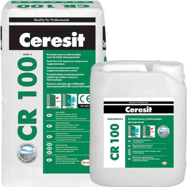Ceresit CR 100 guaina bicomponente 25 kg impermeabile
