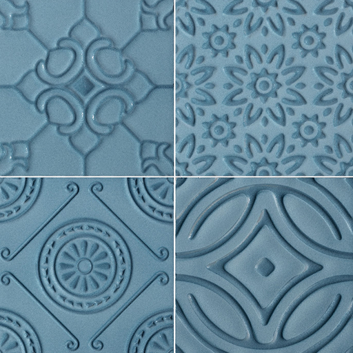 Cerasarda Le Ossidiane Quadrella Mix Atlantic piastrella ceramica
