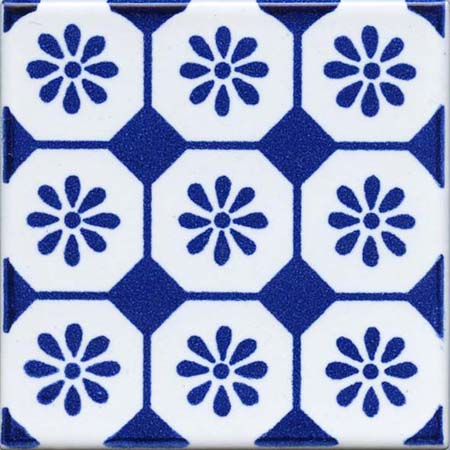 CERAMICA PINTO Antico Vietri Decorato VP10854 piastrella maiolica stampa mano