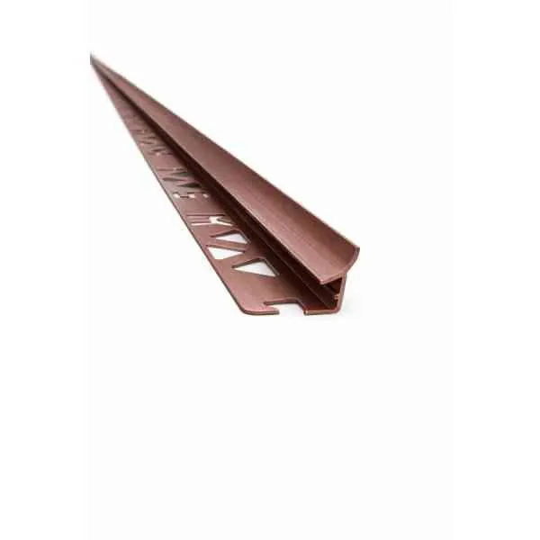 Profilo angolo interno PVC marrone 270 cm 8 mm piastrelle