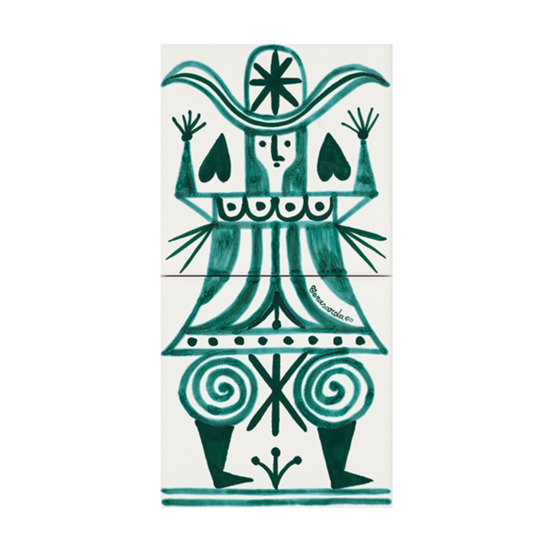 Cerasarda I Classici Cavaliere 1 piastrella verde 2 pz