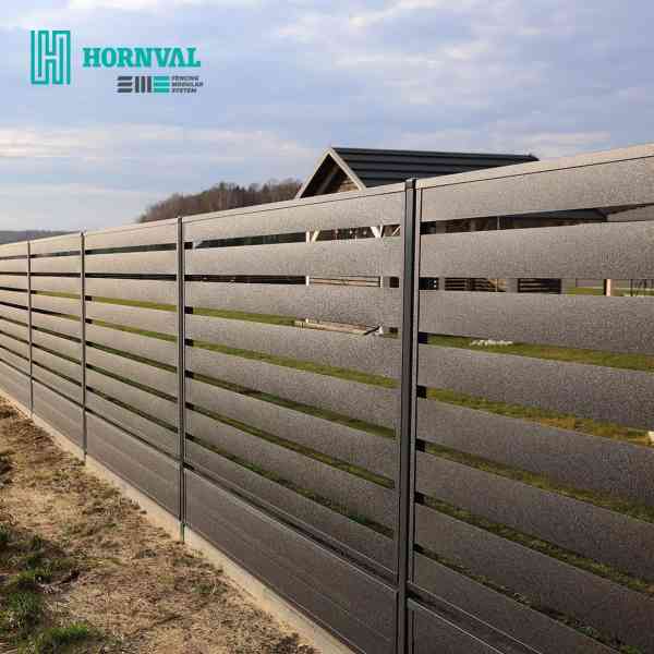 Hornval Pannello Recinzione Nero RAL9005 200x120 cm