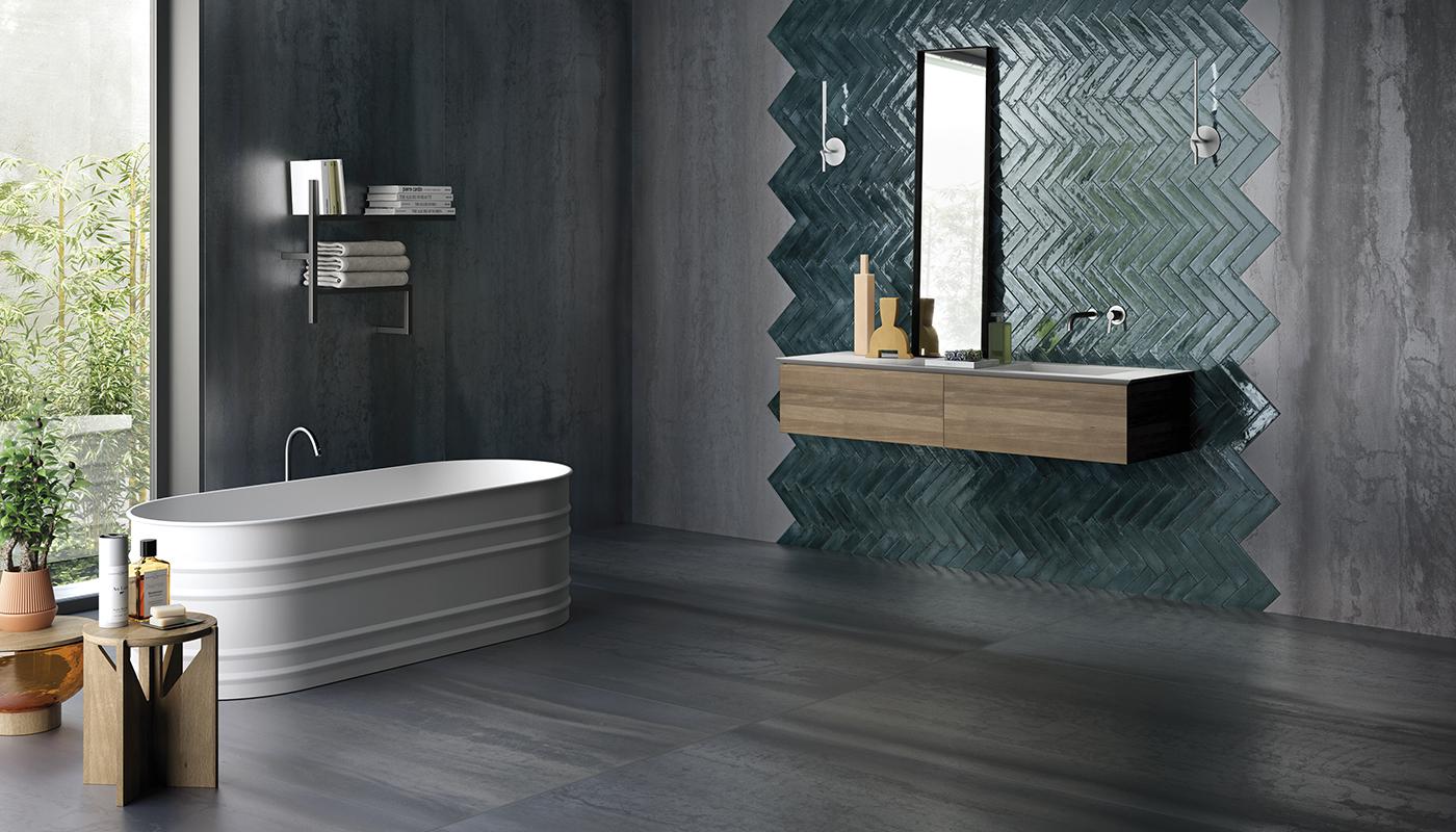 Viva Made Metallica piastrella ceramica effetto metallo scatola