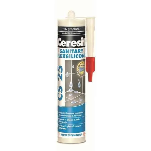 Ceresit CS25 silicone sanitario graphite 280 ml antimuffa