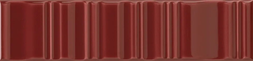 Recer Cromina Glide Deep Red 7,5x30 piastrella rossa