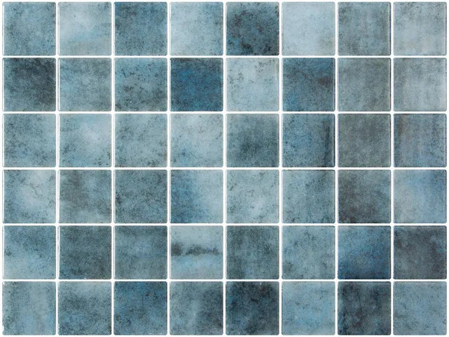 SQ Mosaic Kubu Fifty Namazu Glossy mosaico 50x50 blu