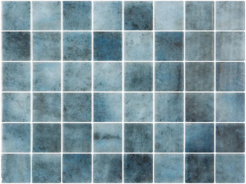 SQ Mosaic Kubu Fifty Namazu Glossy mosaico 50x50 blu