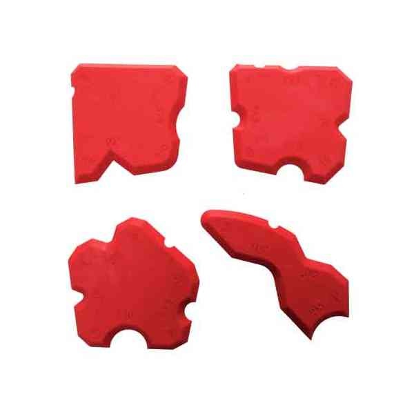 Magg spatola per silicone set 4 pezzi lisciatura fughe