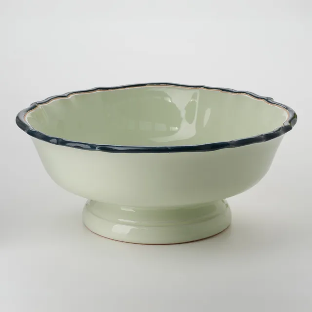 Cerasarda Monogram Fruttiera Velluto Botanico coppa ceramica