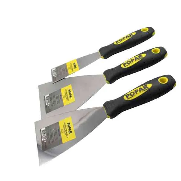 Popar spatola inox 140 mm manico bimateriale