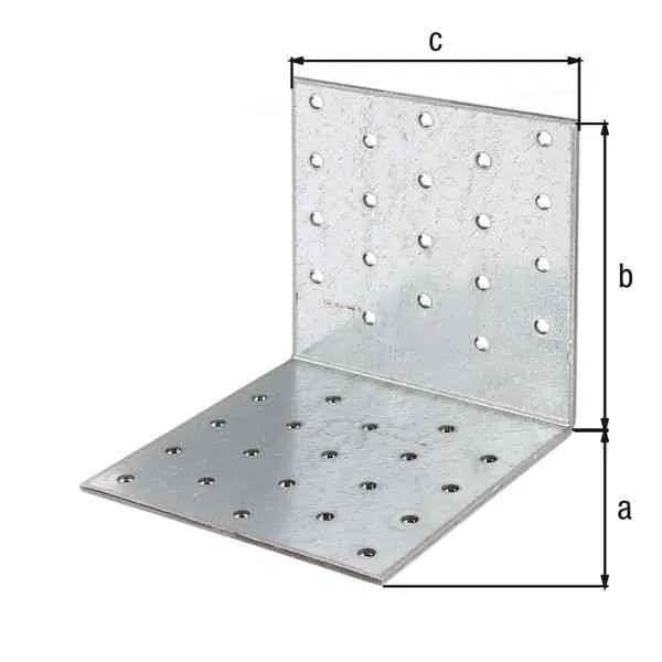 GAH Alberts Piastra angolare 100x100x100 mm acciaio