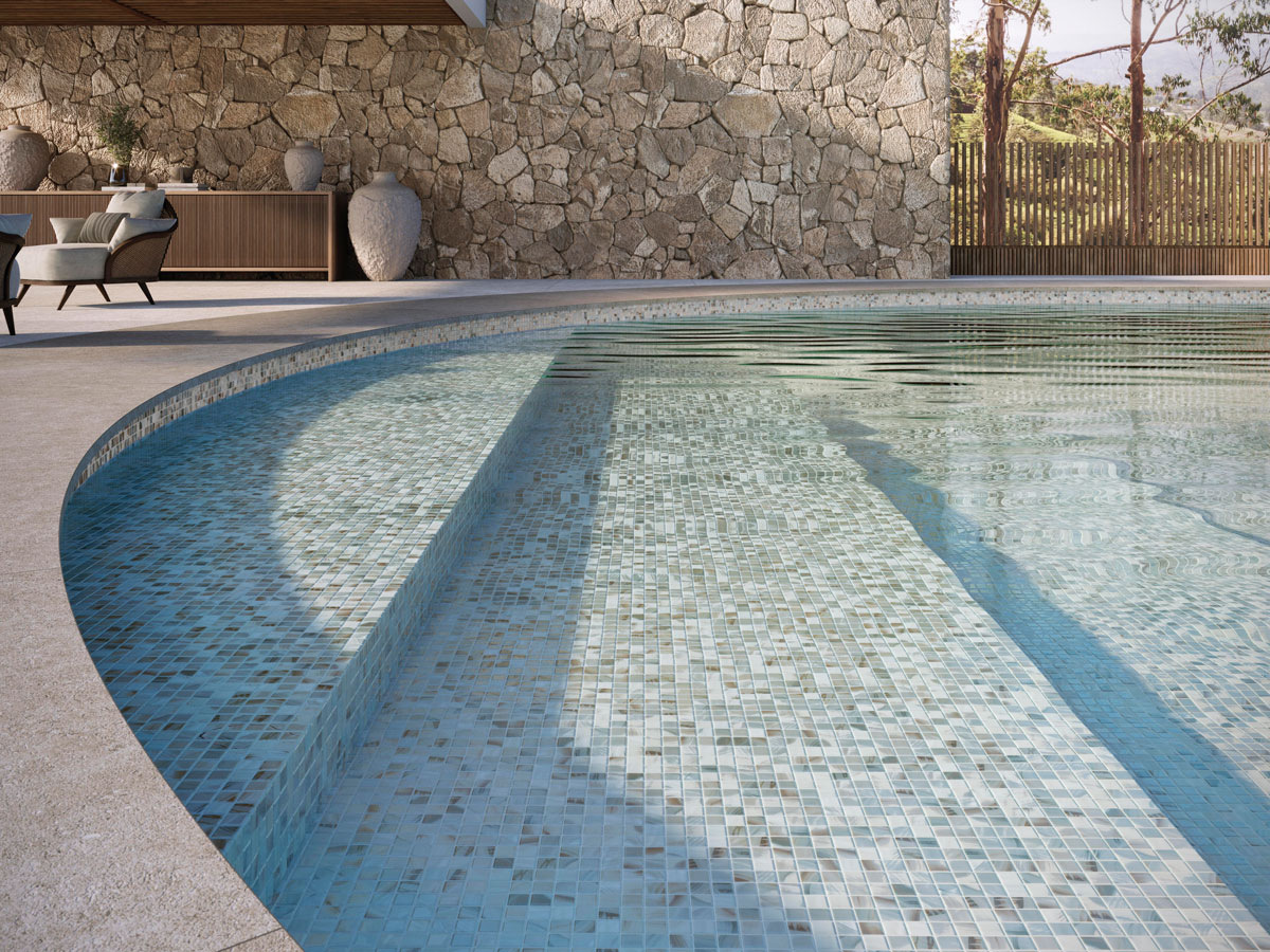 SQ Mosaic Bay Glam Tara Glam mosaico beige opalescente