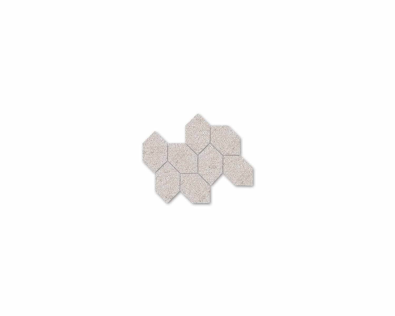 Roca Malla Arena mosaico su rete effetto tessuto