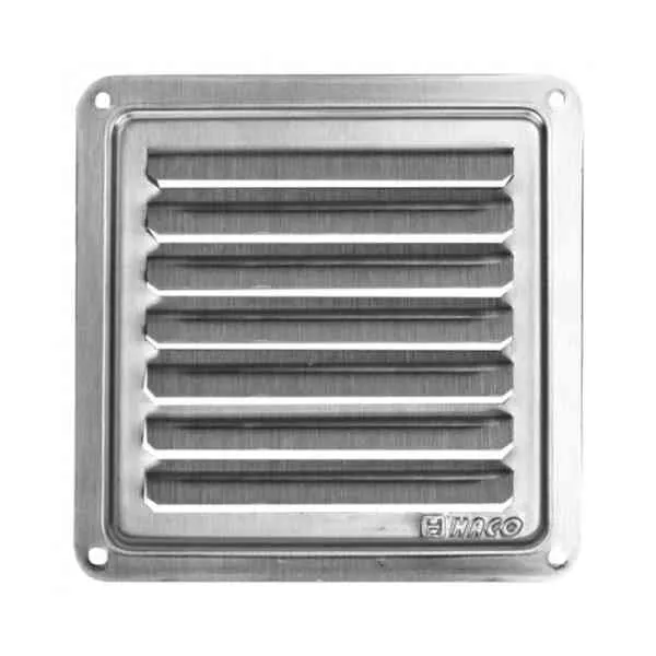 Haco NVM griglia ventilazione inox 100x100 mm a vite