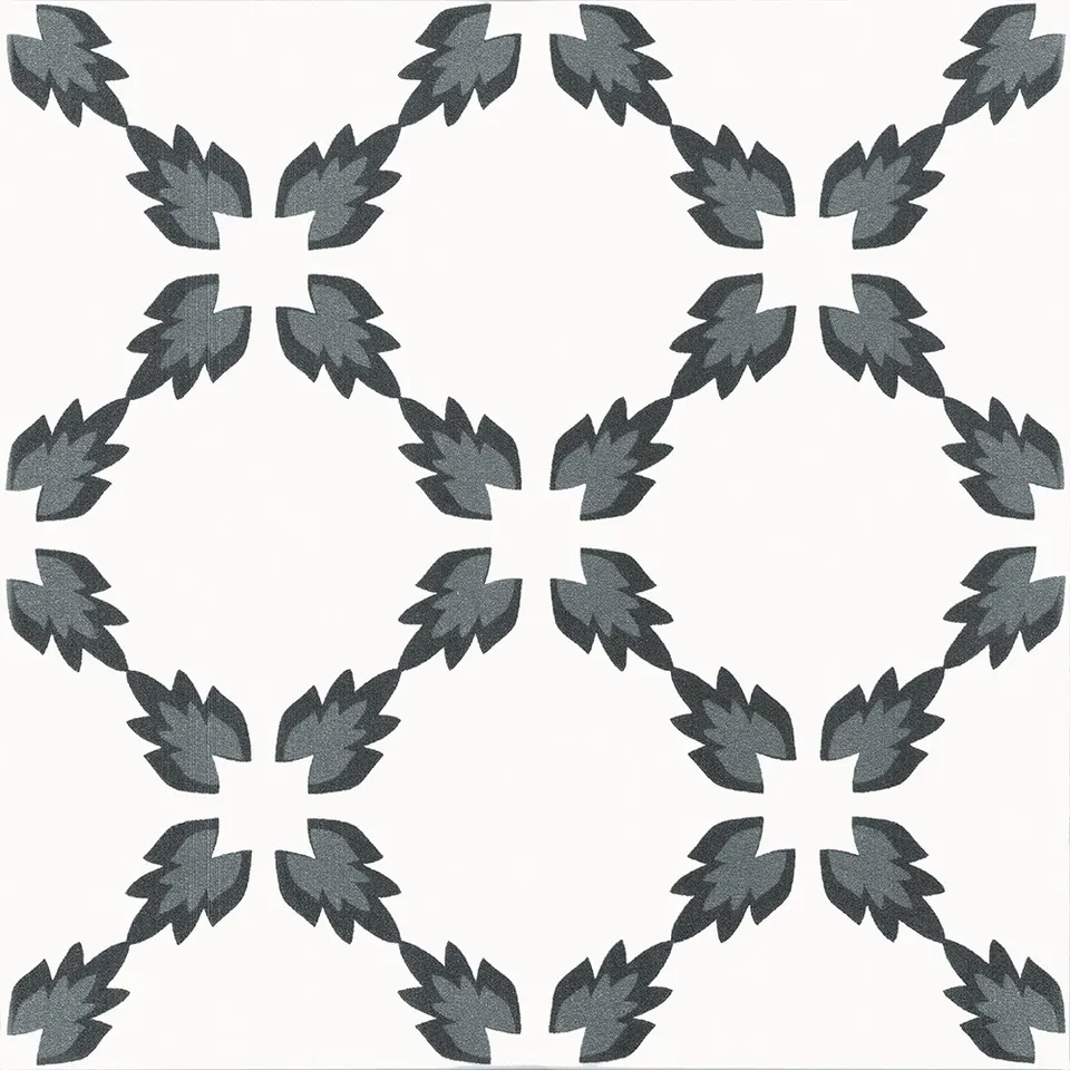 Recer Sentir Projectos Duo Preto 20x20 piastrella nera