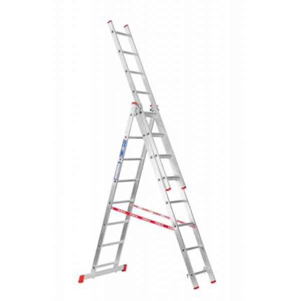 STS scala in alluminio 3x8 gradini 3,225 m tripla