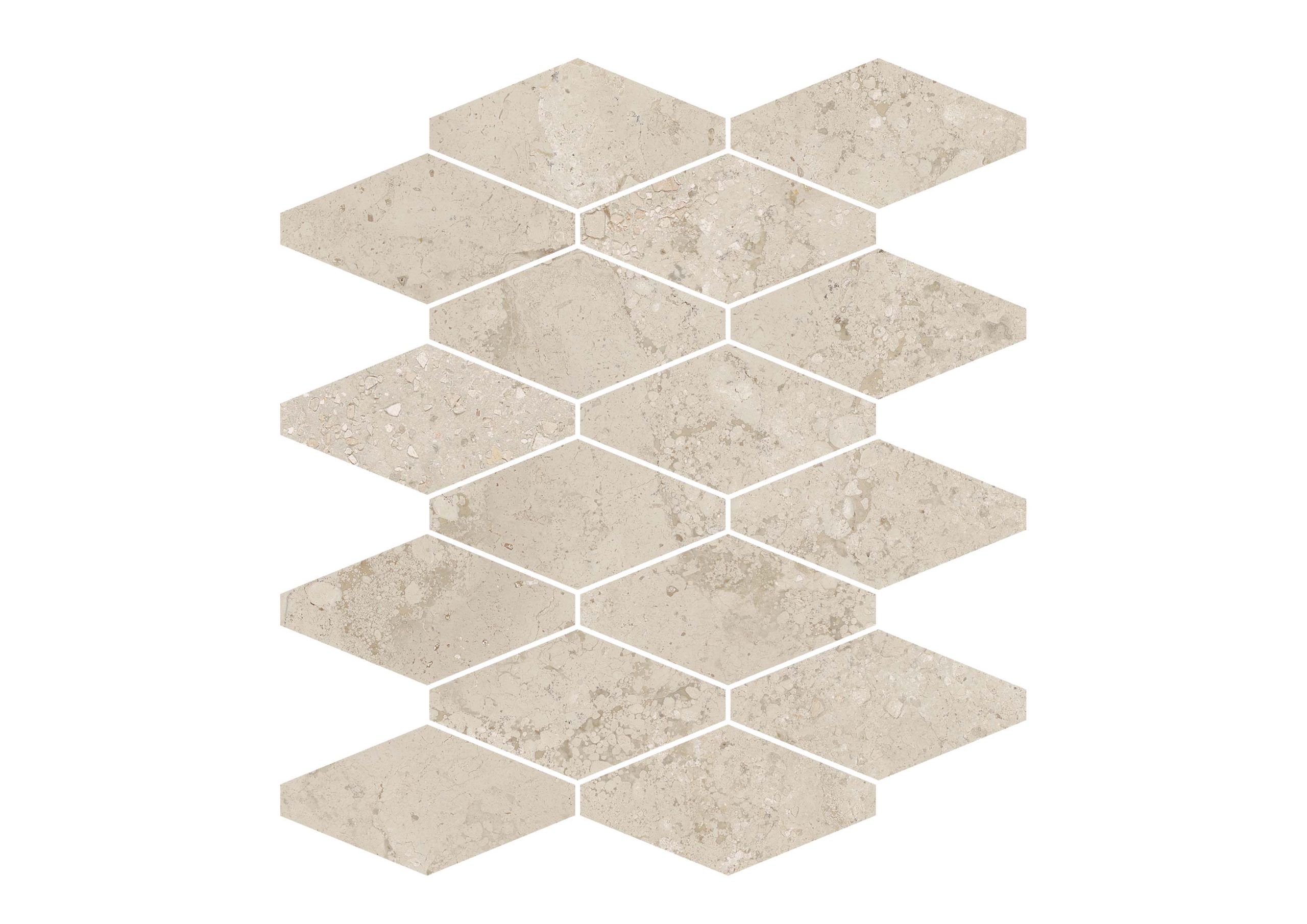 Roca Tiles Campora Greige mosaico gres effetto pietra