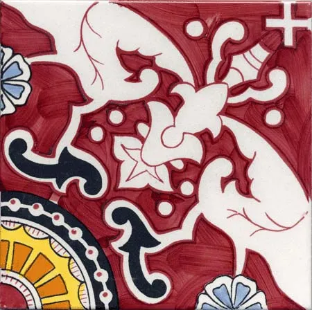 Ceramica Pinto Antico Vietri Stampato VP53 piastrella