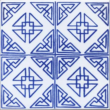 Ceramica Pinto Antico Vietri VP81 piastrella maiolica stampa