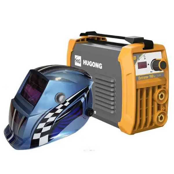 Hugong Extreme 160 saldatrice inverter MMA + maschera