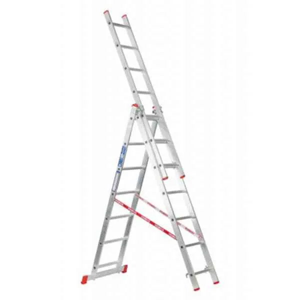 STS scala alluminio 3x7 gradini 2,95 m tripla