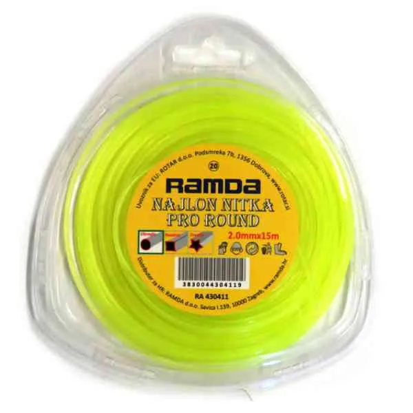 Ramda Green Cut Pro Round filo decespugliatore 2,0 mm 15 m