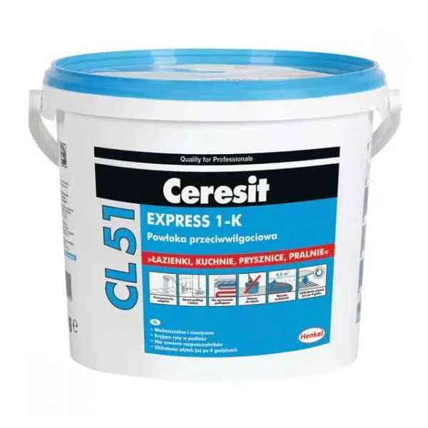 Ceresit CL 51 Guaina liquida 5 kg grigia interni