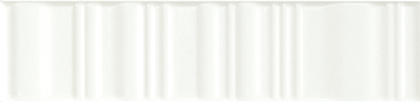 Recer Cromina 3D Glide White 7,5x30 rivestimento bianco lucido
