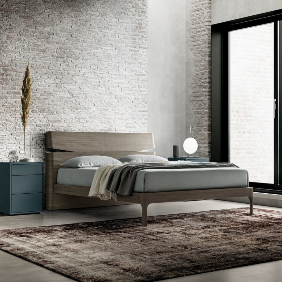 Viva Made Grecale Letto Matrimoniale 160x190 Rovere