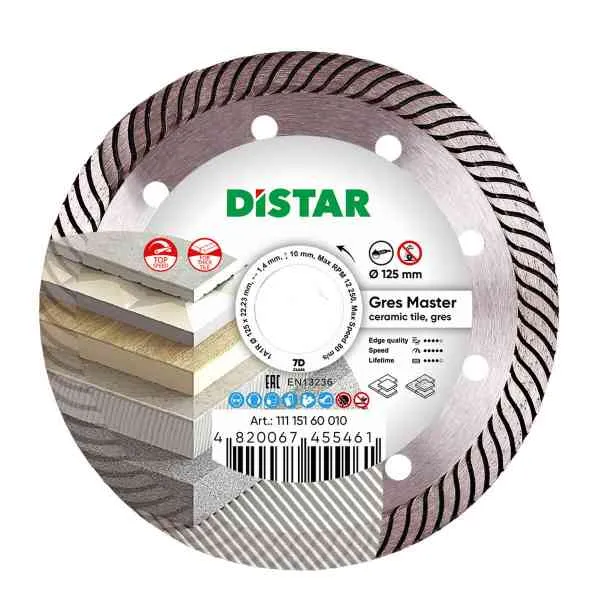 Distar Gres Master 7D disco diamantato 115 mm per gres