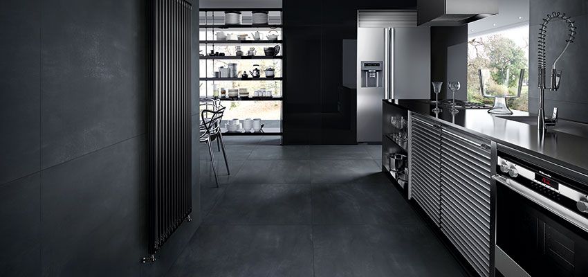 Viva Made Steeltech piastrella gres effetto metallo grigio
