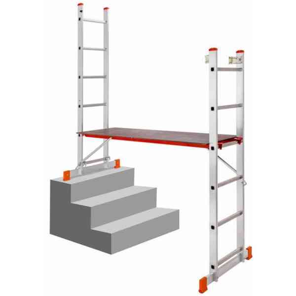 STS scala alluminio multifunzione 2x6 gradini