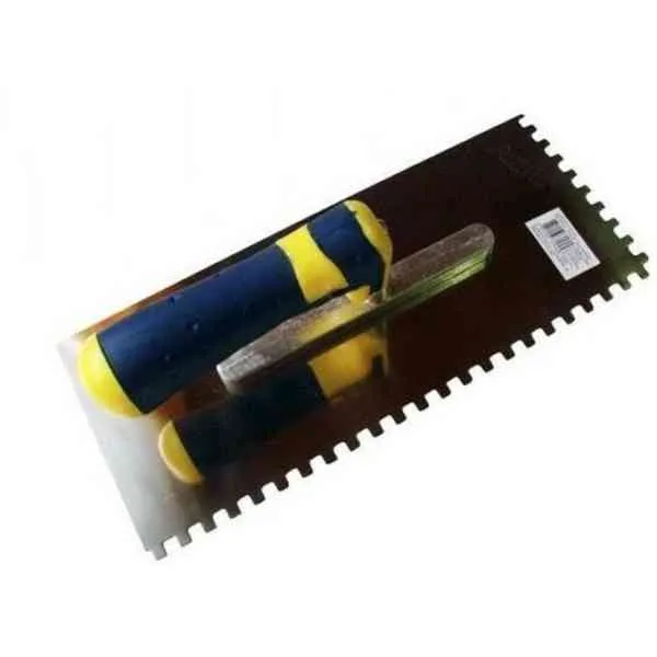 Popar frattazzo dentato inox 280x120 mm dente 10x10 mm