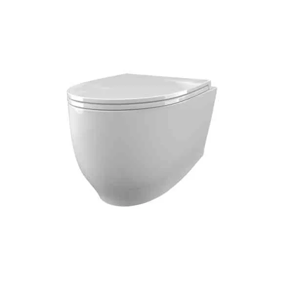 SDR Ceramiche FOX rimless Vertigo vaso sospeso bianco lucido