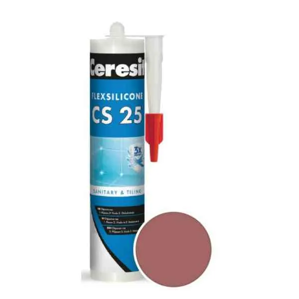 Ceresit CS25 52 silicone sanitario cocoa 280 ml