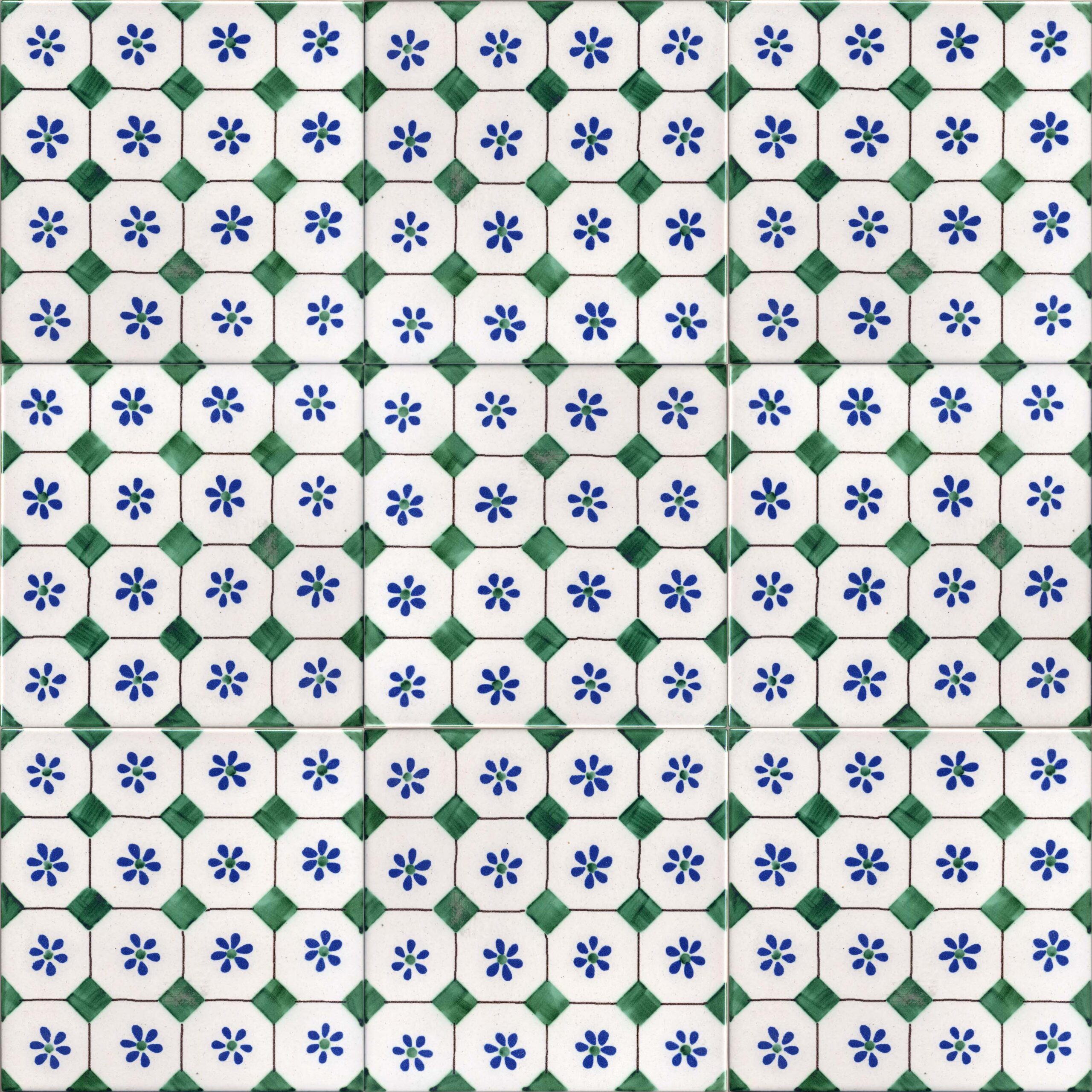 CERAMICA PINTO Classico Vietri VP8074 piastrella decorata a mano