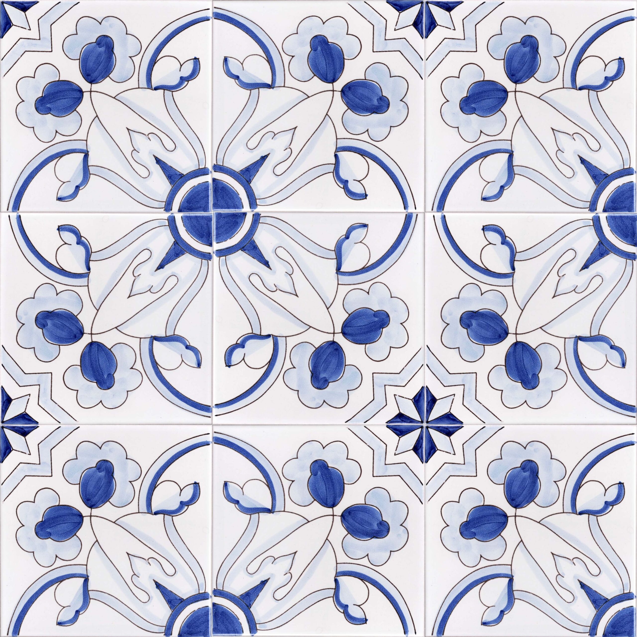 Ceramica Pinto Paesaggi VP18116 piastrella maiolica paesaggio mano