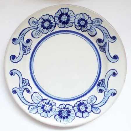 Ceramica Pinto Animali VP17978 piatto piano floreale vietrese