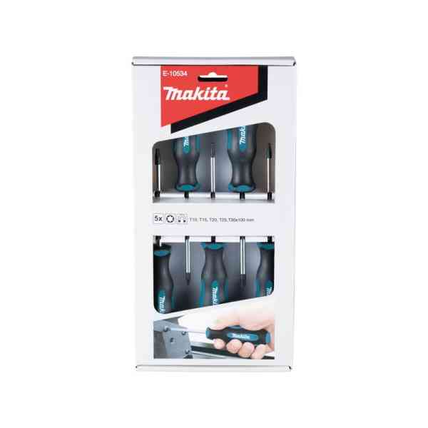 Makita E-10534 set cacciaviti Torx 5 pezzi magnetici T10-T30