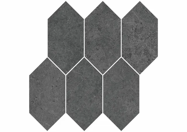 Roca Poniente Malla Negro mosaico nero effetto pietra