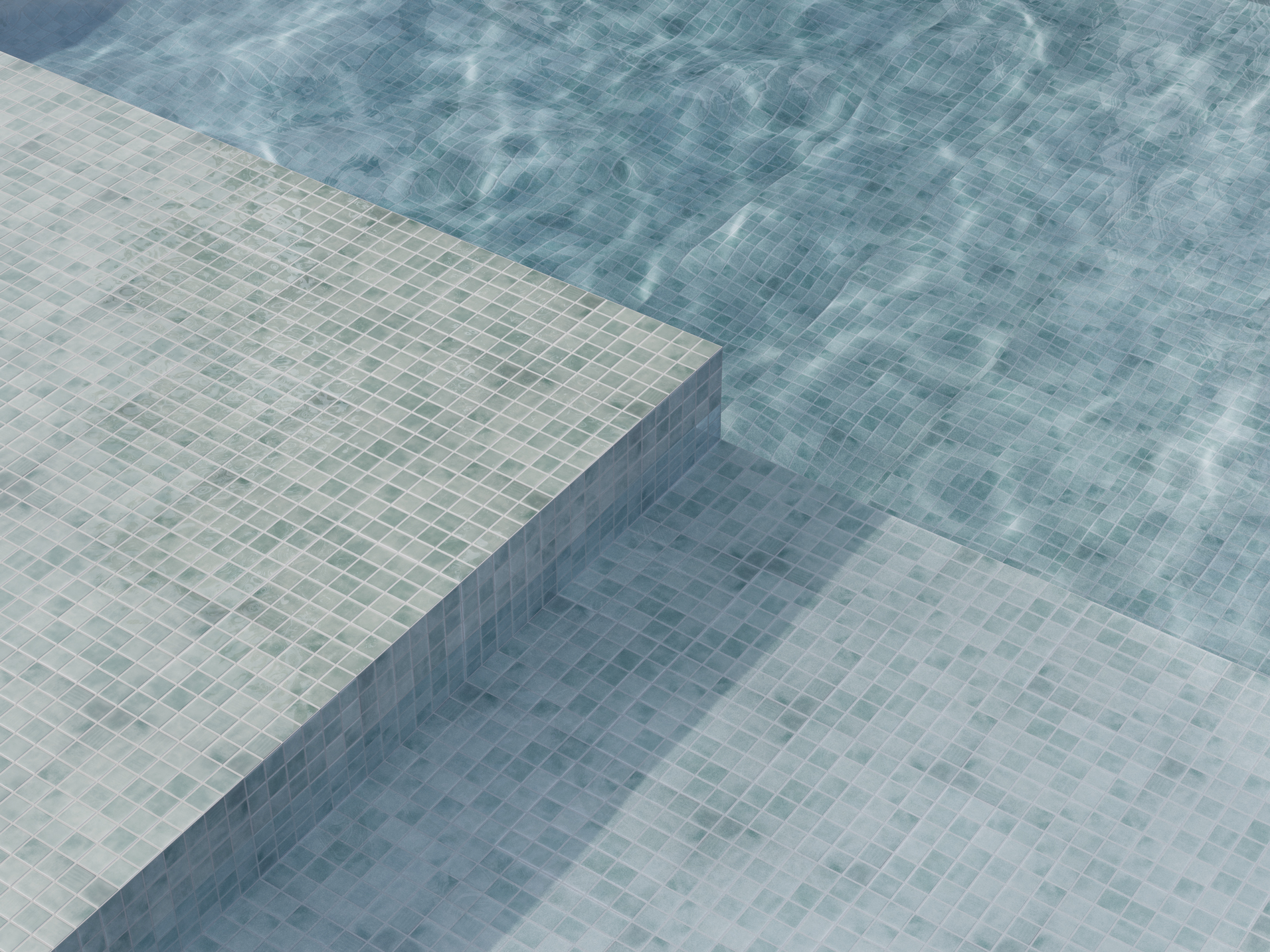 SQ Mosaic Pearl Fifty Pearl 201 mosaico verde lucido 50x50