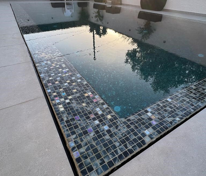 SQ Mosaic Identity Wana mosaico piscina turchese lucido