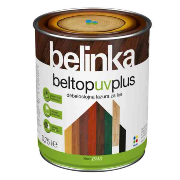 Belinka Beltop UV Plus impregnante legno 0,75 L noce 4