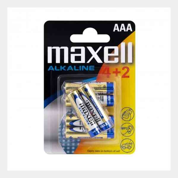 Maxell Alkaline AAA LR03 ministilo 6 pezzi alcaline